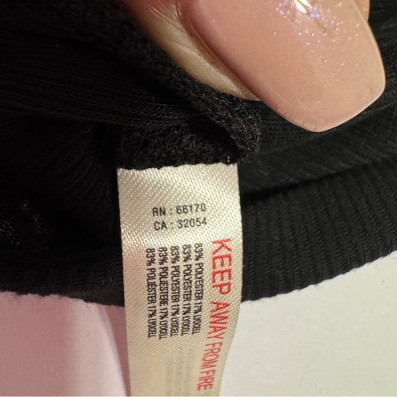 FP Movement by Free People Black Cropped Tank Top Small NWT - Picture 6 of 9